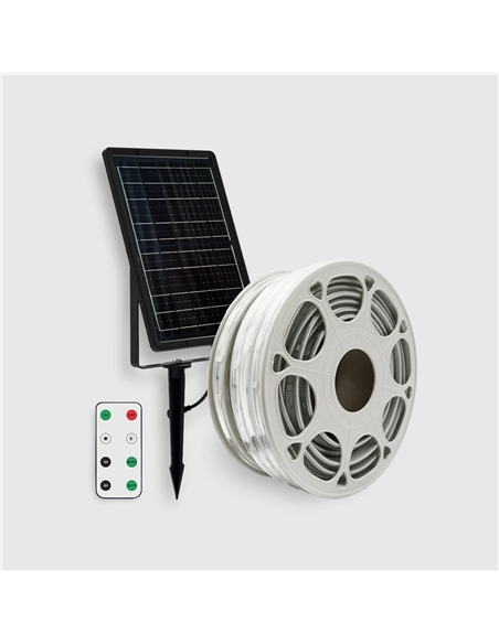 FITA LED SOLAR IP65 20M 10W RGB Maxled 34774 - 721.34774