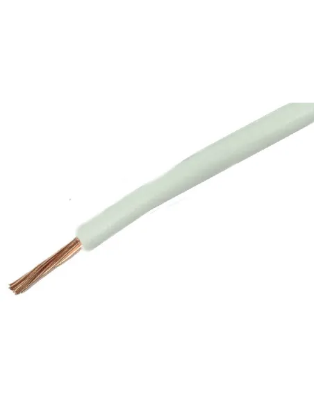 FIO FLEXIVEL MULTIFILAR COBRE 1X0,22mm2 BRANCO - 016-0407