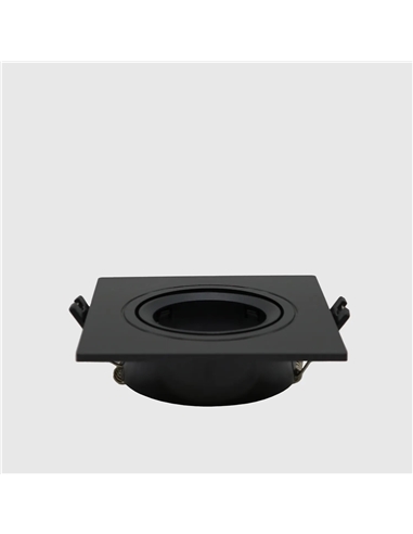 ARO GU10 POLICARBON. QUADRADO PRETO ORIENTAVEL Maxled 29572 #1 - 721.29572
