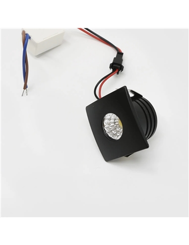 LED SPOT QUADRADO PRETO 3W 3000K Maxled 30240 #1 - 721.30240