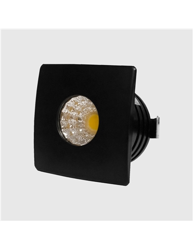 LED SPOT QUADRADO PRETO 3W 4000K Maxled 30257 - 721.30257
