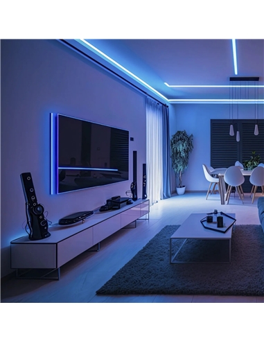 FITA LED 2835 120P IP20 24V AZUL 5M Maxled 31872 #1 - 721.31872