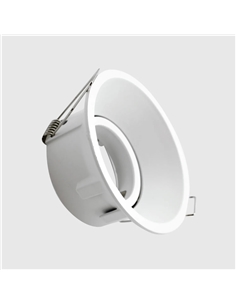 ARO P/GU10 REDONDO ORIENTAVEL 90º BRANCO AK-219 Maxled 17425 - 721.17425