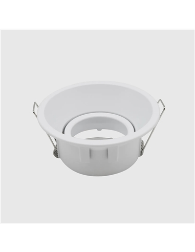 ARO P/GU10 REDONDO ORIENTAVEL 90º BRANCO AK-219 Maxled 17425 #3 - 721.17425