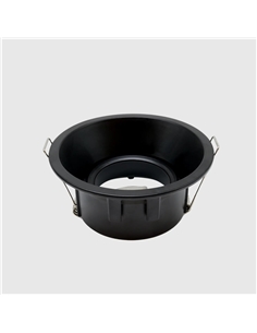 ARO P/GU10 REDONDO ORIENTAVEL 90º PRETO AK-219 Maxled 17432 - 721.17432 2