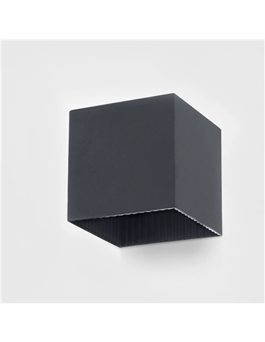 LED APLIQUE SOLAR PAREDE PRETO 100Lm 4000K Maxled 19221 - 721.19221
