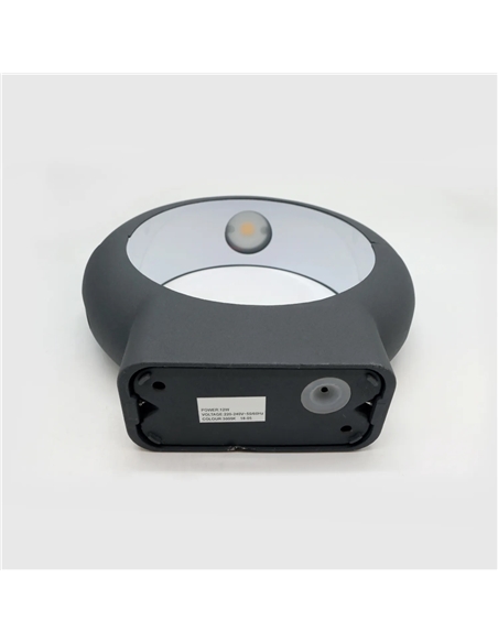 LED APLIQUE PAREDE CINZA 12W 4000K Maxled 19313 #2 - 721.19313