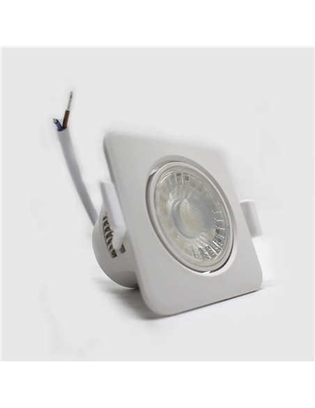 SPOT LED QUADRADO BRANCO AMOVIVEL 8W 4000K Maxled 21187 #1 - 721.21187