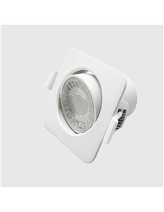 SPOT LED QUADRADO BRANCO AMOVIVEL 8W 6500K Maxled 21194 - 721.21194