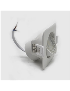 SPOT LED QUADRADO BRANCO AMOVIVEL 8W 6500K Maxled 21194 - 721.21194 2