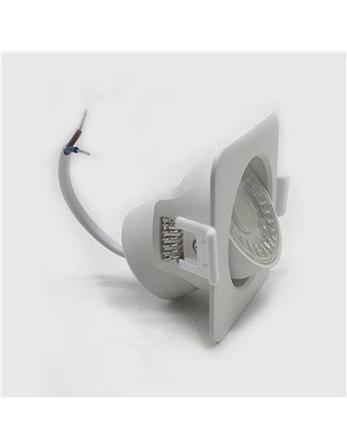 SPOT LED QUADRADO BRANCO AMOVIVEL 8W 6500K Maxled 21194 #1 - 721.21194