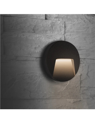 LED APLIQUE MURO GREY 3W 4000K PC1351 Maxled 22900 #1 - 721.22900