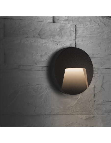 LED APLIQUE MURO GREY 3W 4000K PC1351 Maxled 22900 #1 - 721.22900