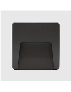 LED APLIQUE MURO GREY 3W 4000K PC1201 Maxled 22924 - 721.22924