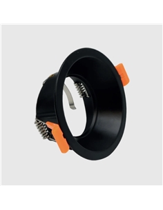 ARO GU10 ML-439 REDONDO PRETO Maxled 23419 - 721.23419