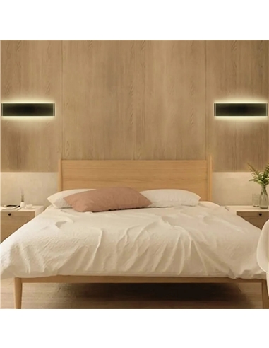APLIQUE LED PAREDE PRETO 6W 3000K Maxled 34897 #1 - 721.34897