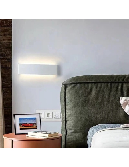 APLIQUE LED PAREDE BRANCO 6W 3000K Maxled 34903 #1 - 721.34903