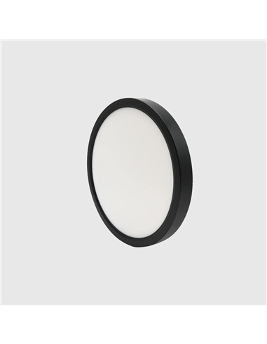 PLAFON LED REDONDO SUPER SLIM PRETO 18W 3CCT Maxled 35054 - 721.35054