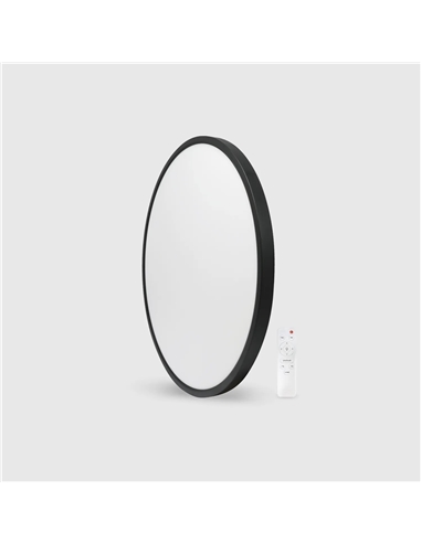 PLAFON LED RED. PRETO 64W 3CCT DIMÁVEL COMANDO Maxled 35108 - 721.35108