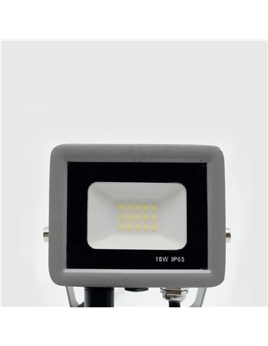 PROJETOR LED SLIM EK-SERIES C/ SENSOR 10W 6500K Maxled 23570 - 721.23570