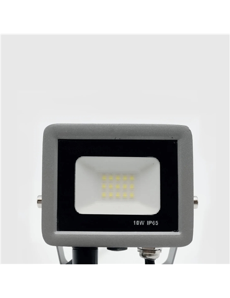 PROJETOR LED SLIM EK-SERIES C/ SENSOR 10W 6500K Maxled 23570 - 721.23570