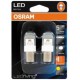 Pack 2 Lamp. LED Osram P21/5W Laranja Premium 1557YE-02B 2W1 - OSR368002