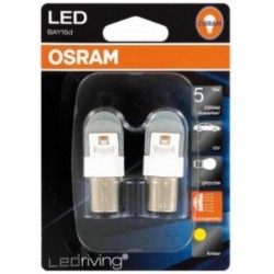 Pack 2 Lamp. LED Osram P21/5W Laranja Premium 1557YE-02B 2W1 - OSR368002