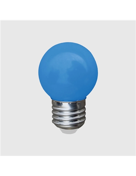 LED G45 E27 1W AZUL Maxled 11119 - 721.11119