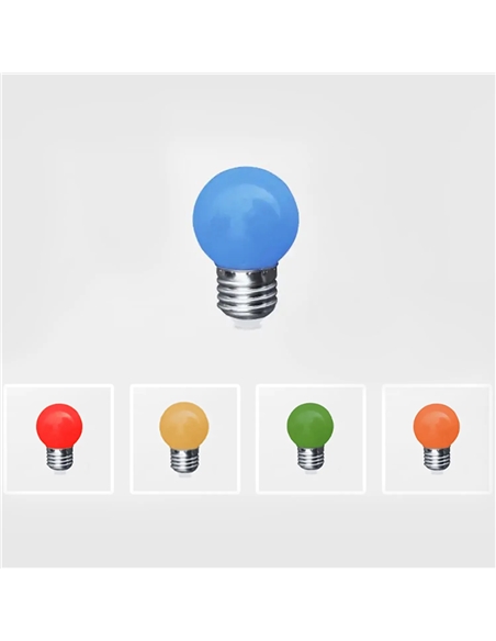 LED G45 E27 1W AZUL Maxled 11119 #1 - 721.11119