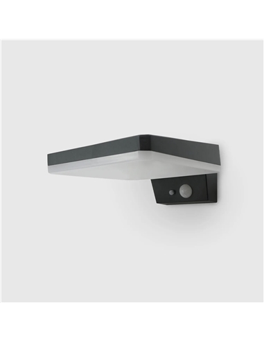 APLIQUE LED SOLAR C/SENSOR 4.5W 3000k Maxled 36396 - 721.36396