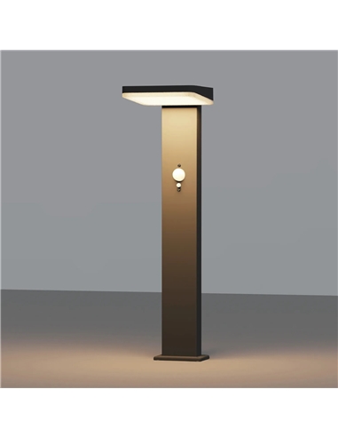 BALIZADOR LED SOLAR C/SENSOR 4.5W 3000k Maxled 36402 #1 - 721.36402