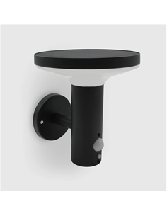 APLIQUE LED PAREDE SOLAR C/SENSOR 4.5W 3000k Maxled 36419 - 721.36419