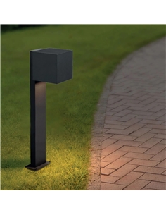 POSTE ALUMINIO 80CM PRETO P/ CUBO LED SOLAR Maxled 36440 - 721.36440 2