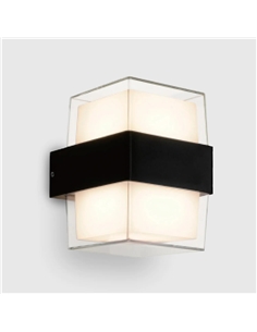 APLIQUE LED PAREDE PRETO 7W 3000k Maxled 36518 - 721.36518