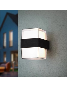APLIQUE LED PAREDE PRETO 7W 3000k Maxled 36518 - 721.36518 2
