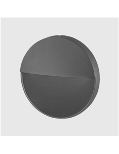 APLIQUE LED PAREDE REDONDO ANTRACITE 6.5W 3CCT Maxled 36549 - 721.36549