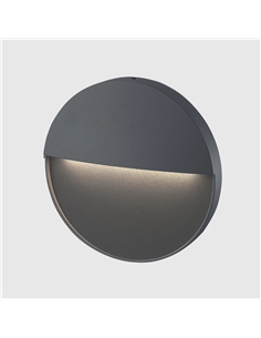 APLIQUE LED PAREDE REDONDO ANTRACITE 6.5W 3CCT Maxled 36549 - 721.36549 2