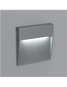 APLIQUE LED PAREDE QUADRADO ANTRACITE 6.5W 3CCT Maxled 36570 - 721.36570 2