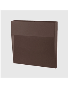 APLIQUE LED PAREDE QUADRADO CORTEN 6.5W 3CCT Maxled 36594 - 721.36594