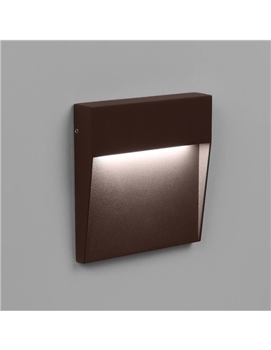 APLIQUE LED PAREDE QUADRADO CORTEN 6.5W 3CCT Maxled 36594 #1 - 721.36594