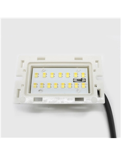 APLIQUE PAREDE EMBUTIR RECT. ANTRACITE 3W 3CCT Maxled 36648 - 721.36648 2