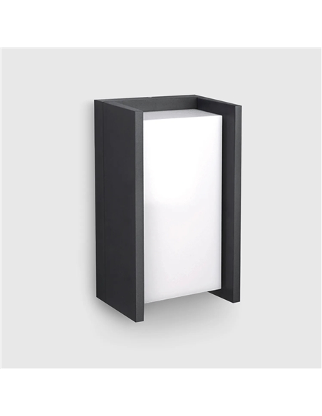 APLIQUE PAREDE RETANGULAR ANTRACITE 12W 3CCT Maxled 36723 - 721.36723