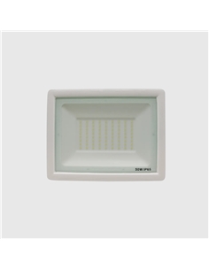 PROJETOR LED SLIM EK-SERIES BRANCO 100W 6500K Maxled 25451 - 721.25451 2