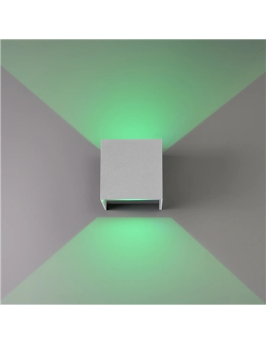 APLIQUE LED CUBO BRANCO 2X5W RGB+3CCT APP TUYA Maxled 36754 - 721.36754