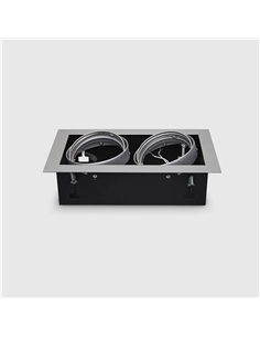 PROJETOR EMBUTIR 2*AR111 ALUMINIO IP20 ML-852 Maxled 25970 - 721.25970 2