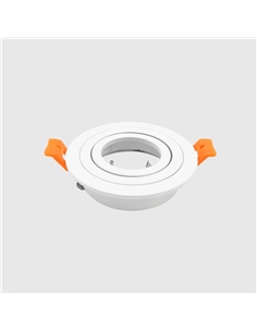 ARO P/GU10 REDONDO AMOVÍVEL BRANCO Maxled 17302 - 721.17302
