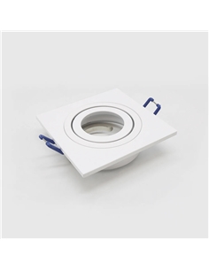 ARO P/GU10 QUADRADO AMOVÍVEL BRANCO Maxled 17326 - 721.17326