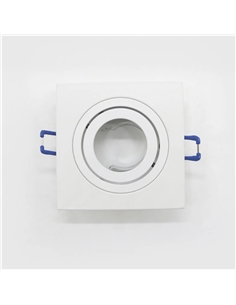 ARO P/GU10 QUADRADO AMOVÍVEL BRANCO Maxled 17326 - 721.17326 2