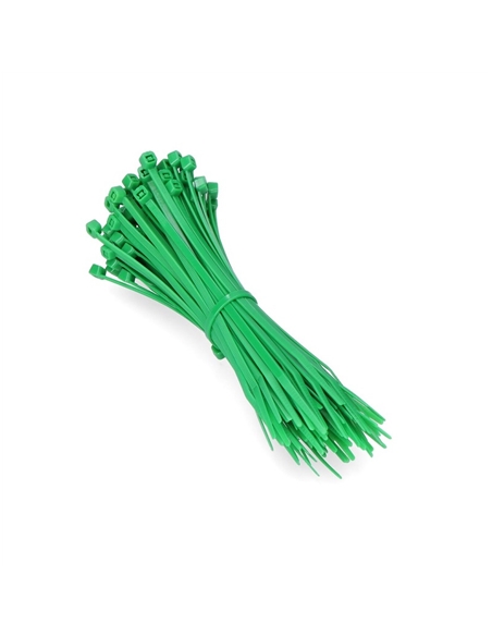 ABRAÇADEIRA FIVELA NYLON 140x3,5 VERDE [Emb. 100] - AFV-03