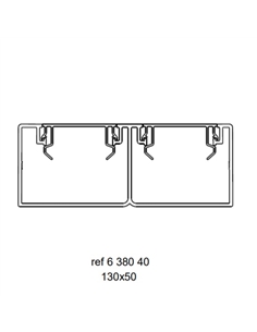 CALHA 130X50 MM - C/ 2TPS 45MM 638040 - 638040 2